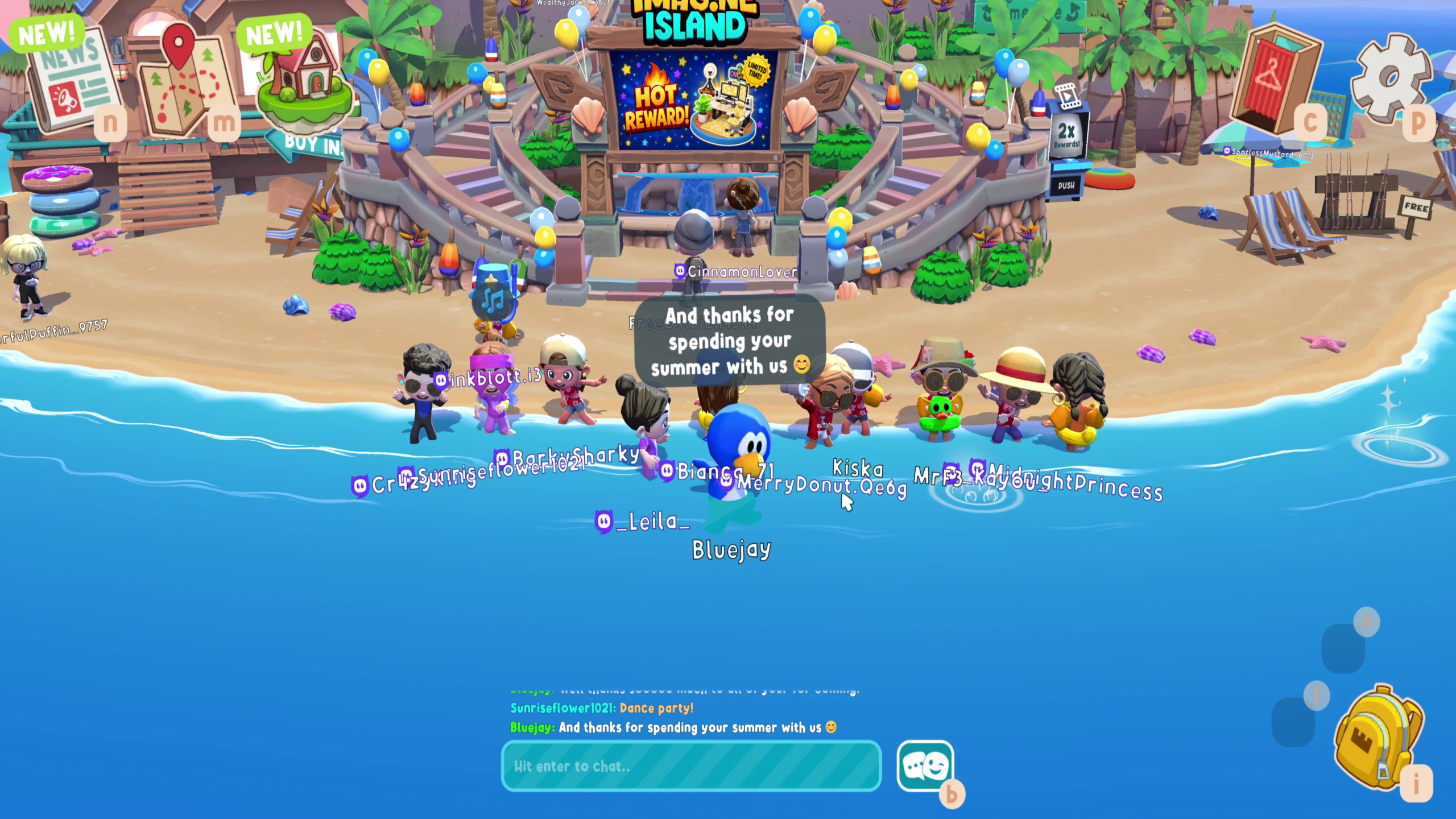 Imagine Island beach party